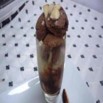 Doce de Batata Doce com Sorvete de Chocolate