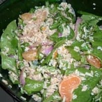 Salada de Arroz Integral com Vinagrete de Laranja