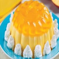 Flã de Gelatina de Abacaxi e Leite Condensado