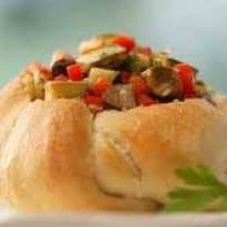 Sanduíche Light com Legumes Marinados do Mediterrâneo