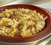 Salada de Macarrão ao Molho de Queijo com Figo e Presunto