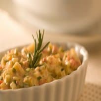 Vinagrete cremosa de abobrinha e tomate seco