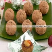 Trufas Recheadas com Doce de Leite e Cereja