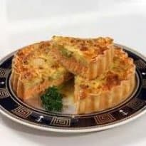 Tarte de Bacalhau com Cogumelos e Alho Francês