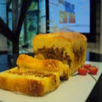 Torta de Fubá com Carne Moída e Banana do Edu Guedes