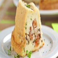 Bolo de Batata Recheado de Sardinha