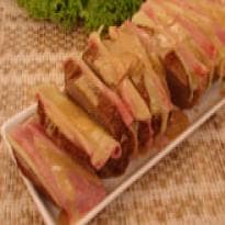 Lagarto com Presunto e Queijo ao Molho de Tangerina