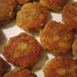 Falafel (hambúrger vegetariano de grão-de-bico)
