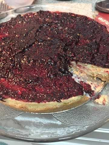 Cheesecake Integral de Frutas Vermelhas