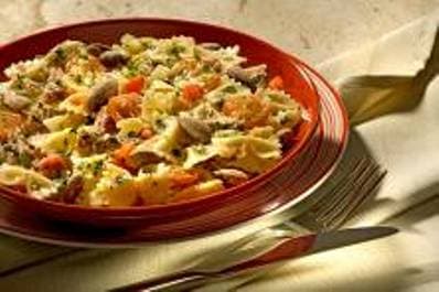 Farfalle Grano D’Oro ao Molho de Filé Mignon com Alcachofra