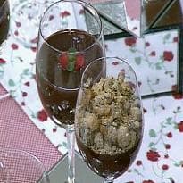 Creme de Chocolate Com Farofa de Farinha Láctea do Mais Você