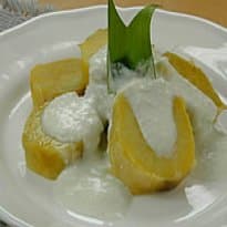 Creme de Gorgozola e Iogurte Com Batata Doce