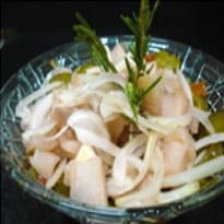 Ceviche de Tilápia com Vinagre de Framboesa