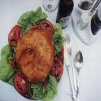 Peito de frango recheado com bacon presunto e queijo